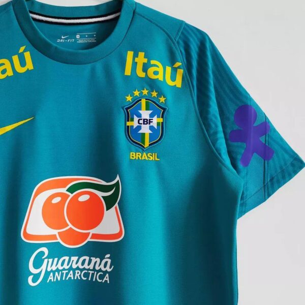 Brazil 2022 Pre-Match Jersey - Lake Blue - Image 4