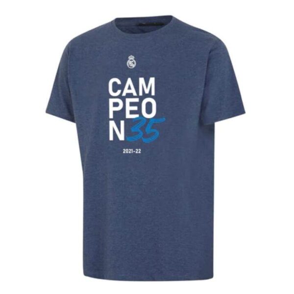 Real Madrid 2021/22 Campeones 35 T-shirt Navy
