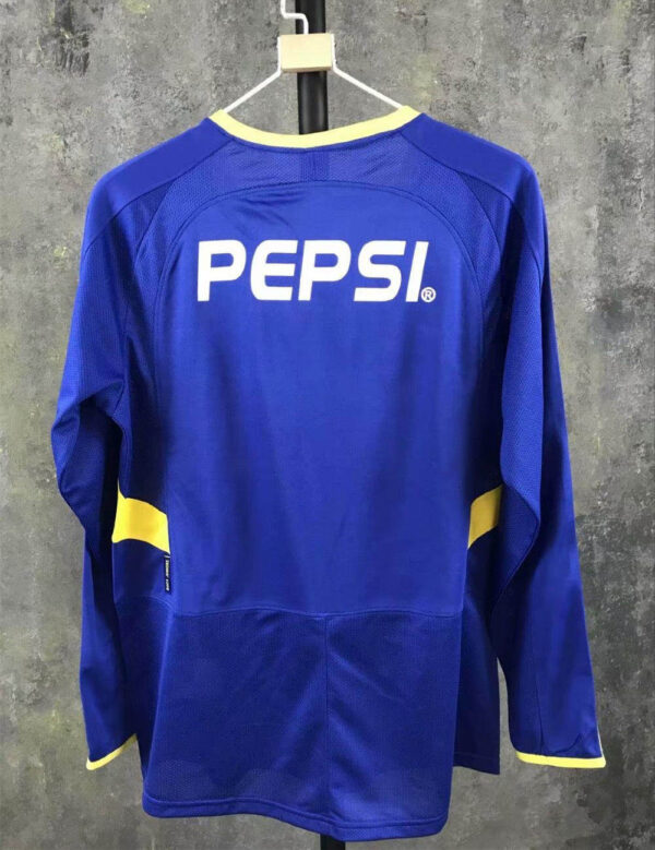 Boca Juniors 2003-2004 Home Long Sleeves Retro Jersey - Image 2
