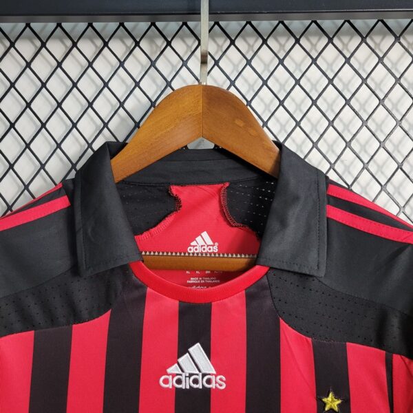 AC Milan 2007/08 Home Long Sleeves Retro Jersey - Image 10