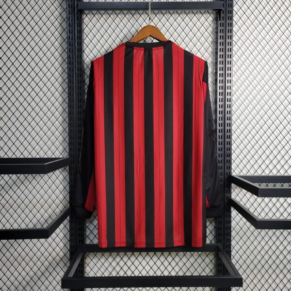 AC Milan 2013/14 Home Long Sleeves Retro Jersey - Image 3