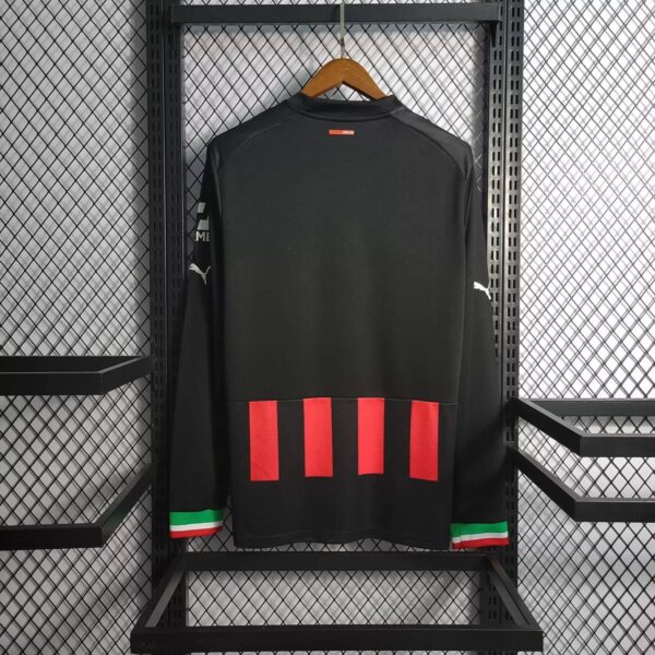 AC Milan 2022/23 Home Long Sleeves Jersey - Image 2