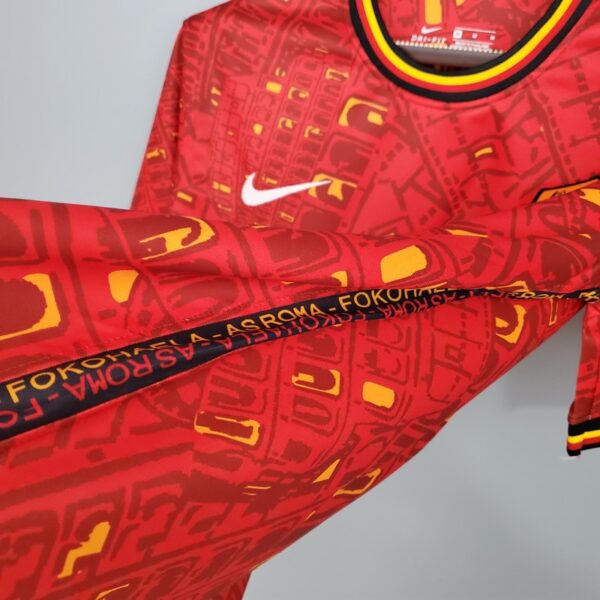 AS Roma 2020/21 Pre-Match Red Jersey - Image 7
