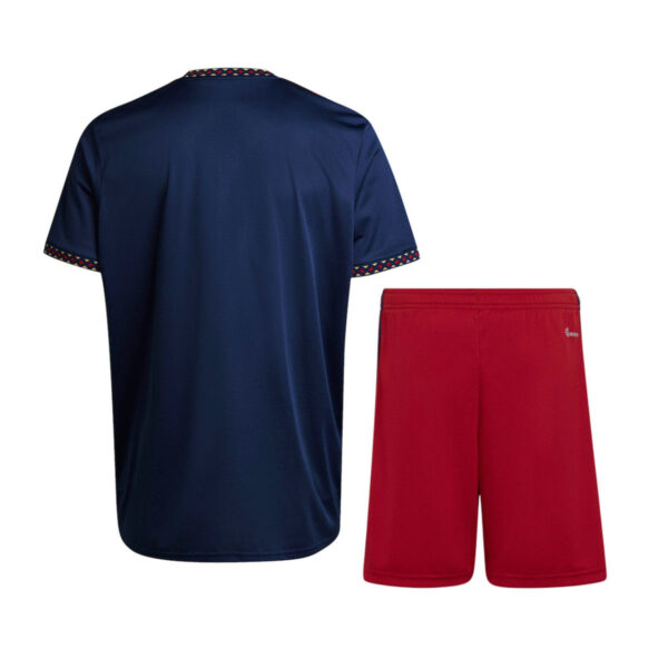 Ajax 2022/23 Away Kids Jersey And Shorts Kit - Image 2