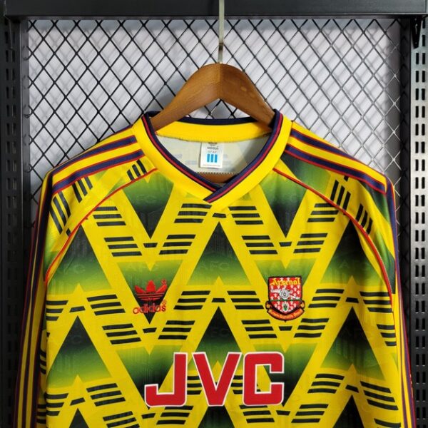 Arsenal 1991/93 Away Long Sleeves Retro Jersey - Image 2