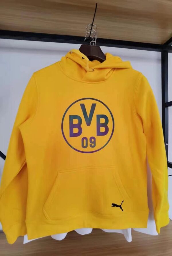 Borussia Dortmund 2022 Sweater Hoodie Yellow - Image 2
