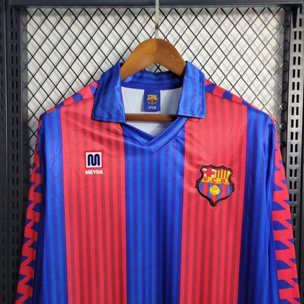 Barcelona 1991/92 Home  Long Sleeve Retro Jersey - Image 2