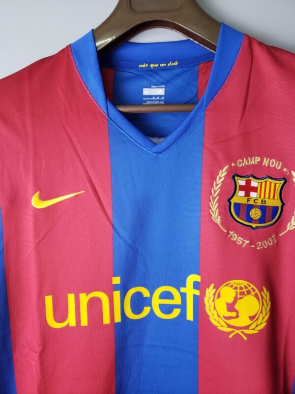 Barcelona 2007/2008 Home Retro Jersey - Image 8