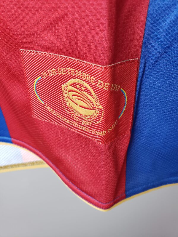 Barcelona 2007/2008 Home Long Sleeves Retro Jersey - Image 6
