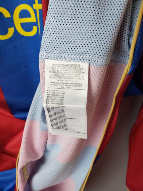 Barcelona 2007/2008 Home Long Sleeves Retro Jersey - Image 7