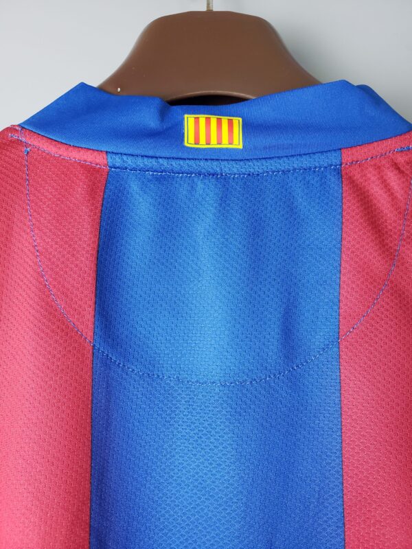 Barcelona 2007/2008 Home Long Sleeves Retro Jersey - Image 8