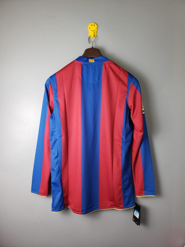 Barcelona 2007/2008 Home Long Sleeves Retro Jersey - Image 9