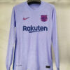 Barcelona 2021/22 Away Authentic  Long Sleeves Player Version Jersey