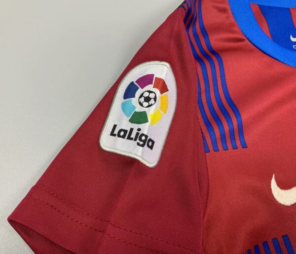 Barcelona 2021/22 Home Kids Jersey And Shorts Kit - Image 3