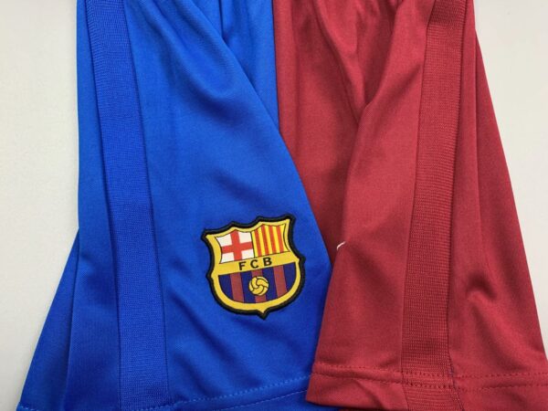 Barcelona 2021/22 Home Kids Jersey And Shorts Kit - Image 7