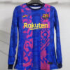 Barcelona 2021/22 Third Authentic  Long Sleeves Player Version Jersey