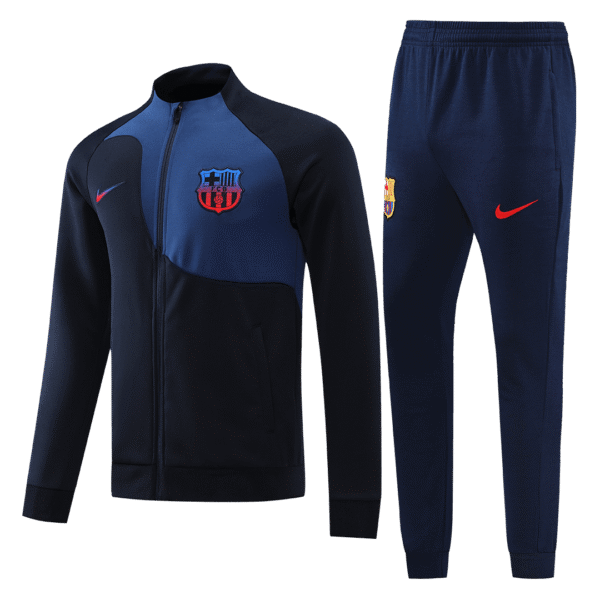 Barcelona 2022-23 Jacket Tracksuit  Navy - Image 2