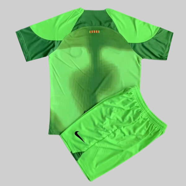 Barcelona 2022/23 Goalkeeper Adult Jersey And Shorts Kit - Image 3