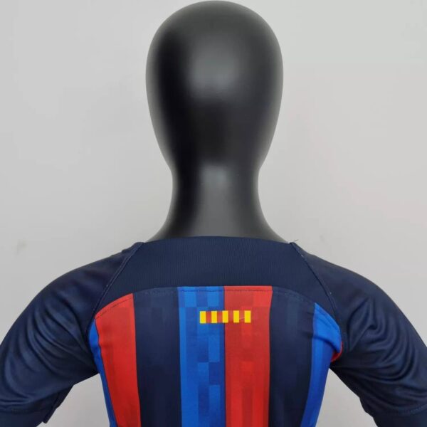 Barcelona 2022/23 Home Kids Jersey And Shorts Kit - Image 6