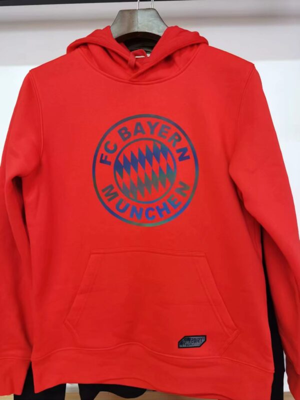 Bayern Munich 2022 Sweater Hoodie Red - Image 2