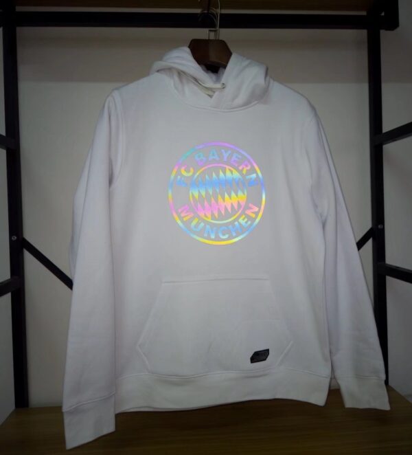 Bayern Munich 2022 Sweater Hoodie White - Image 2