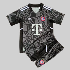 Bayern Munich 2022/23 Goalkeeper Adult Jersey And Shorts Kit - Black