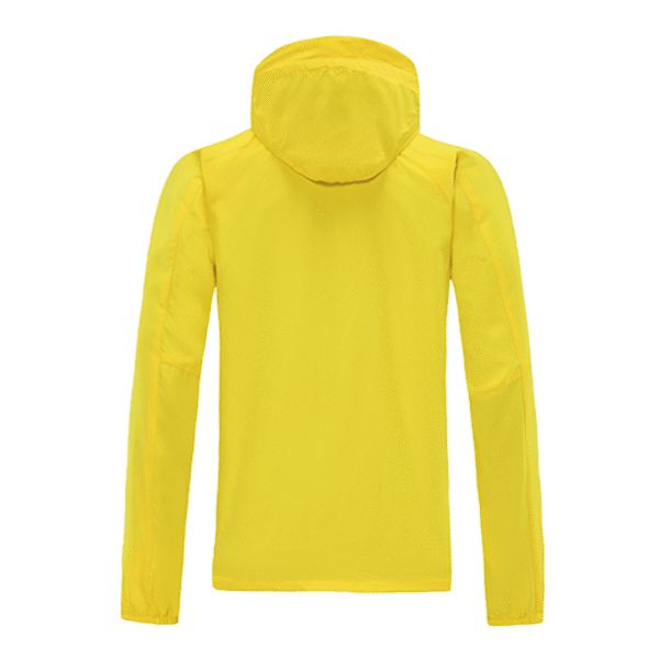 Borussia Dortmund 2022 Windbreaker Hoodie Jacket Yellow - Image 3