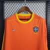 Brazil 1998 Goalkeeper Long Sleeve  Retro Jersey - Image 2