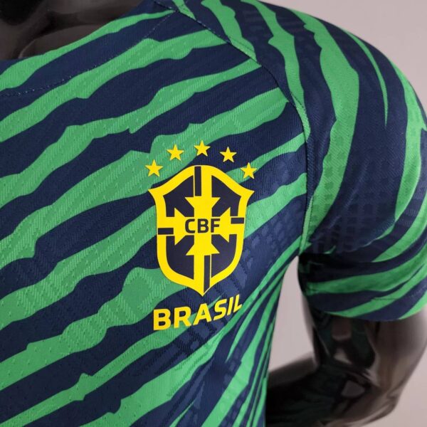 Brazil 2022 Pre-Match Player Version Jersey - Image 3