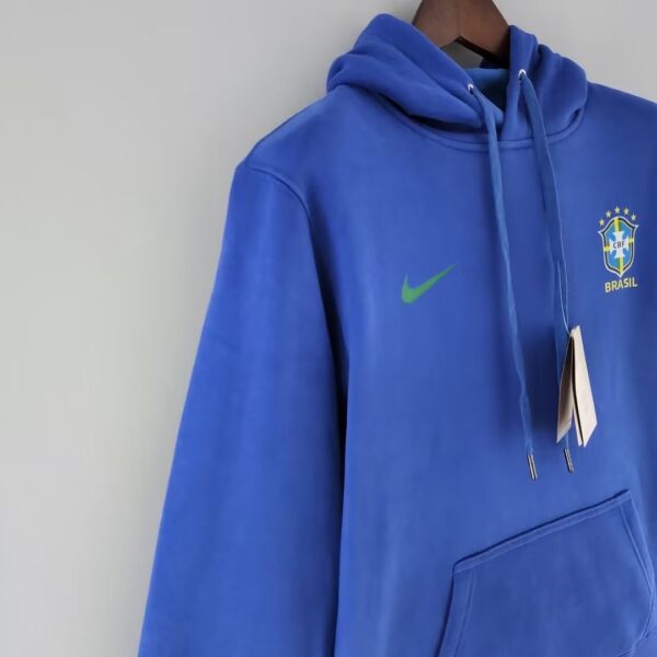 Brazil 2022 Sweater Hoodie Blue - Image 5