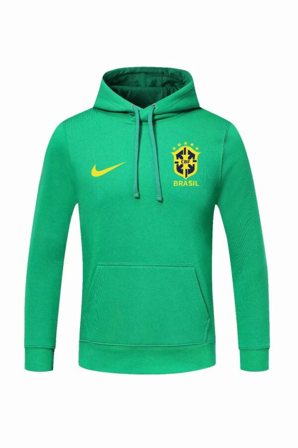Brazil 2022 Sweater Hoodie Green - Image 3
