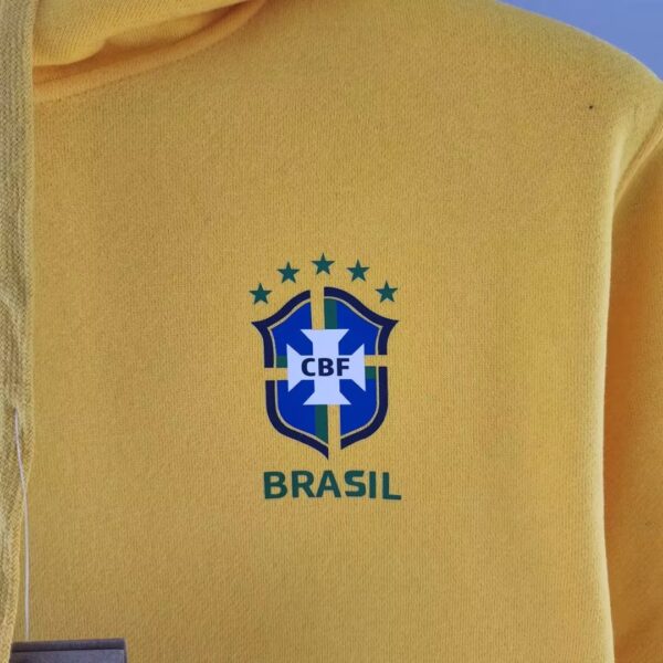 Brazil 2022 Sweater Hoodie Yellow - Image 3