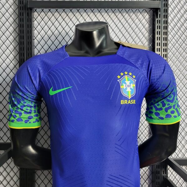 Brazil 2022 World Cup Away Player Version Jersey - Image 3