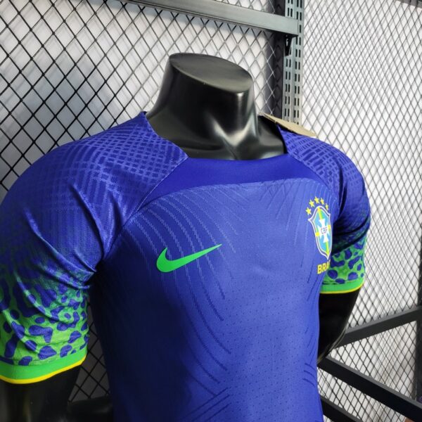 Brazil 2022 World Cup Away Player Version Jersey - Image 6
