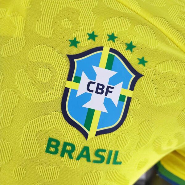 Brazil 2022 World Cup Home Player Version Jersey - Image 3