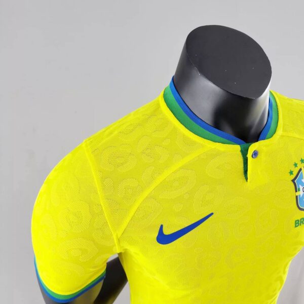 Brazil 2022 World Cup Home Player Version Jersey - Image 5