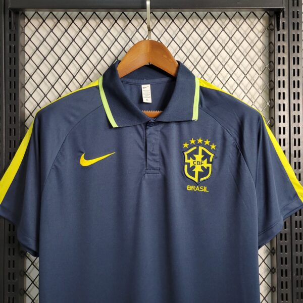 Brazil 2023/24 Royal Polo Jersey - Image 2