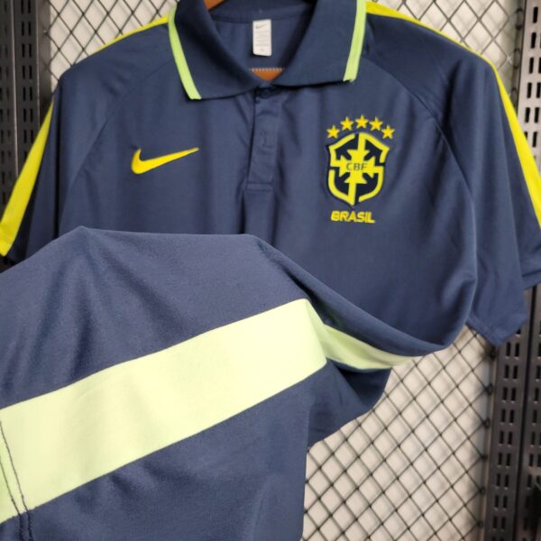 Brazil 2023/24 Royal Polo Jersey - Image 6