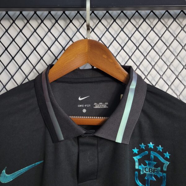 Brazil Black Polo Shirt - Image 3