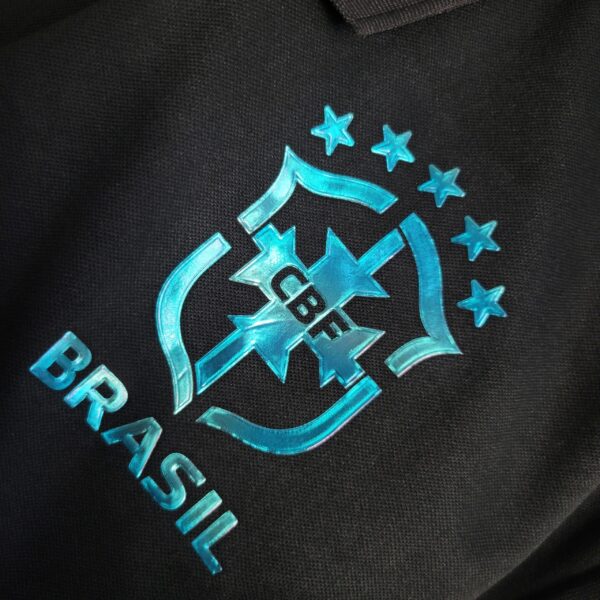 Brazil Black Polo Shirt - Image 5