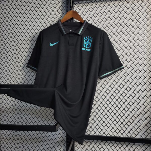 Brazil Black Polo Shirt - Image 6