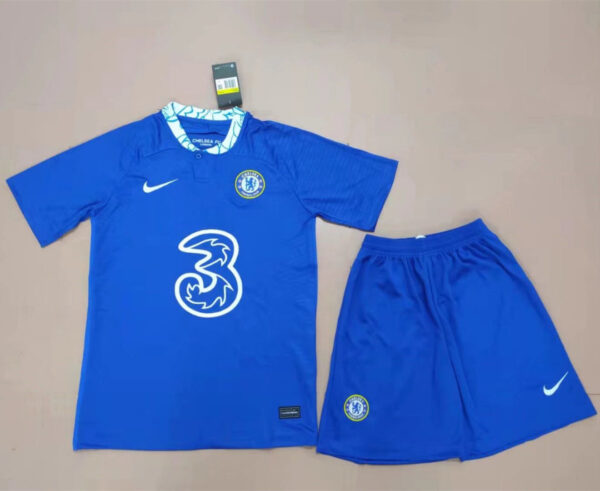 Chelsea 2022/23 Home Adult Jersey And Shorts Kit - Image 2