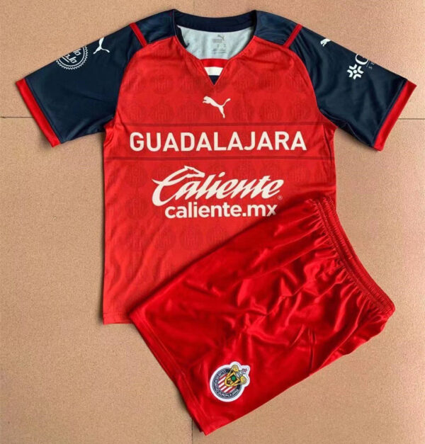 Chivas 2021/22 Third Kids Jersey And Shorts Kit - Image 3