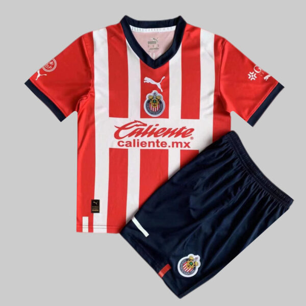 Chivas 2022/23 Home Adult Jersey And Shorts Kit - Image 3