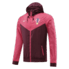 Croatia 2022 Windbreaker Hoodie Jacket Pink Replica - Image 2
