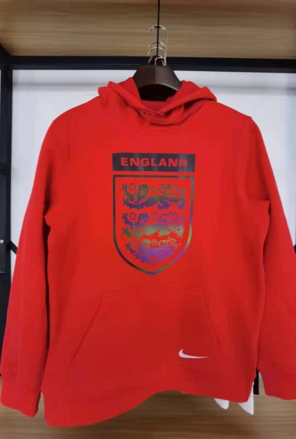 England 2022 Sweater Hoodie Red - Image 2