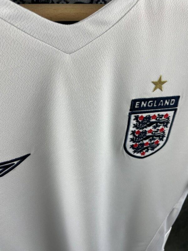England 2006 World Cup Home Long Sleeves Retro Jersey - Image 4