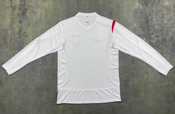 England 2006 World Cup Home Long Sleeves Retro Jersey - Image 7