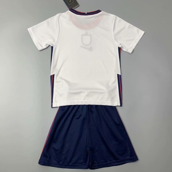 England 2021 Home Kids Jersey And Shorts Kit - Image 2