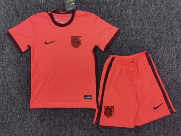 England 2022 Away Kids Jersey And Shorts Kit - Image 3